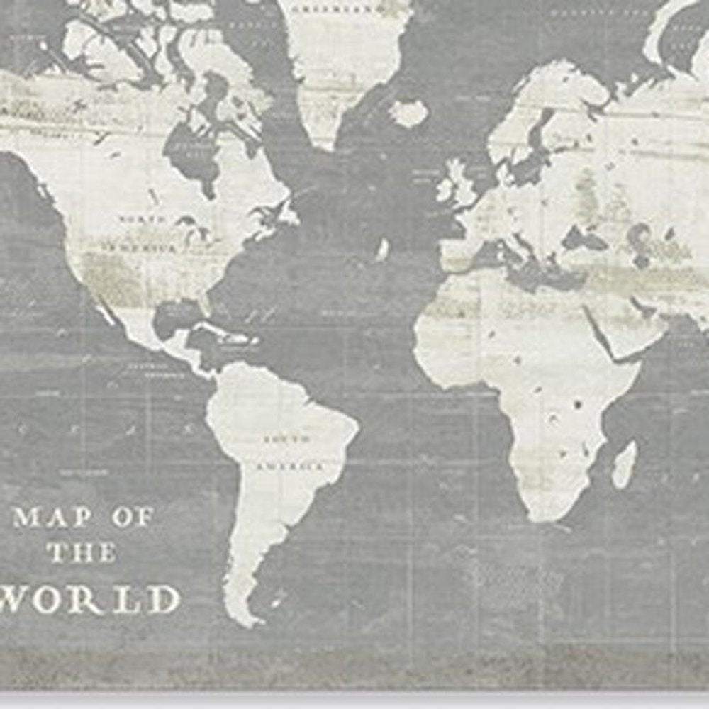 24" Minimalist World Map Canvas Wall Art — view 5