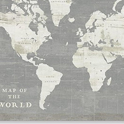 24" Minimalist World Map Canvas Wall Art HomeRoots