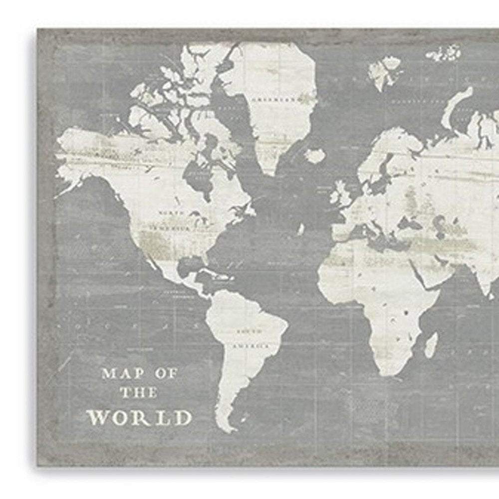 24" Minimalist World Map Canvas Wall Art — view 6