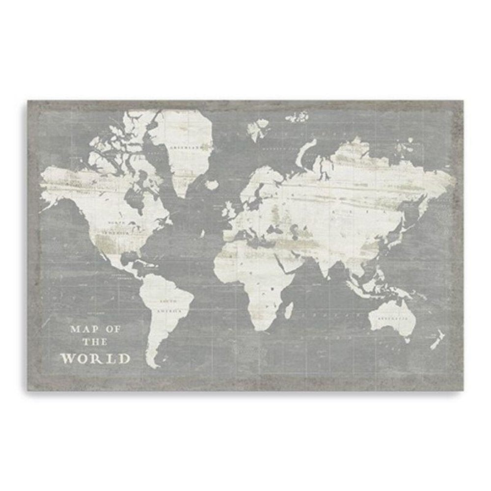 24" Minimalist World Map Canvas Wall Art — view 9