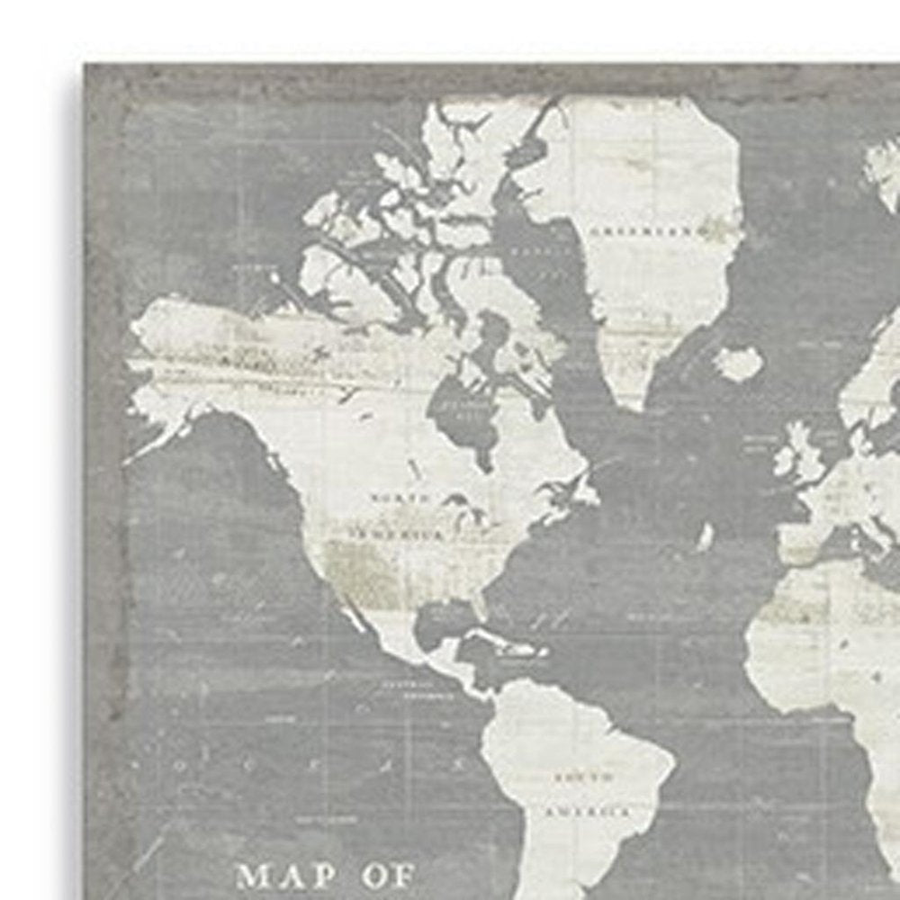24" Minimalist World Map Canvas Wall Art — view 11