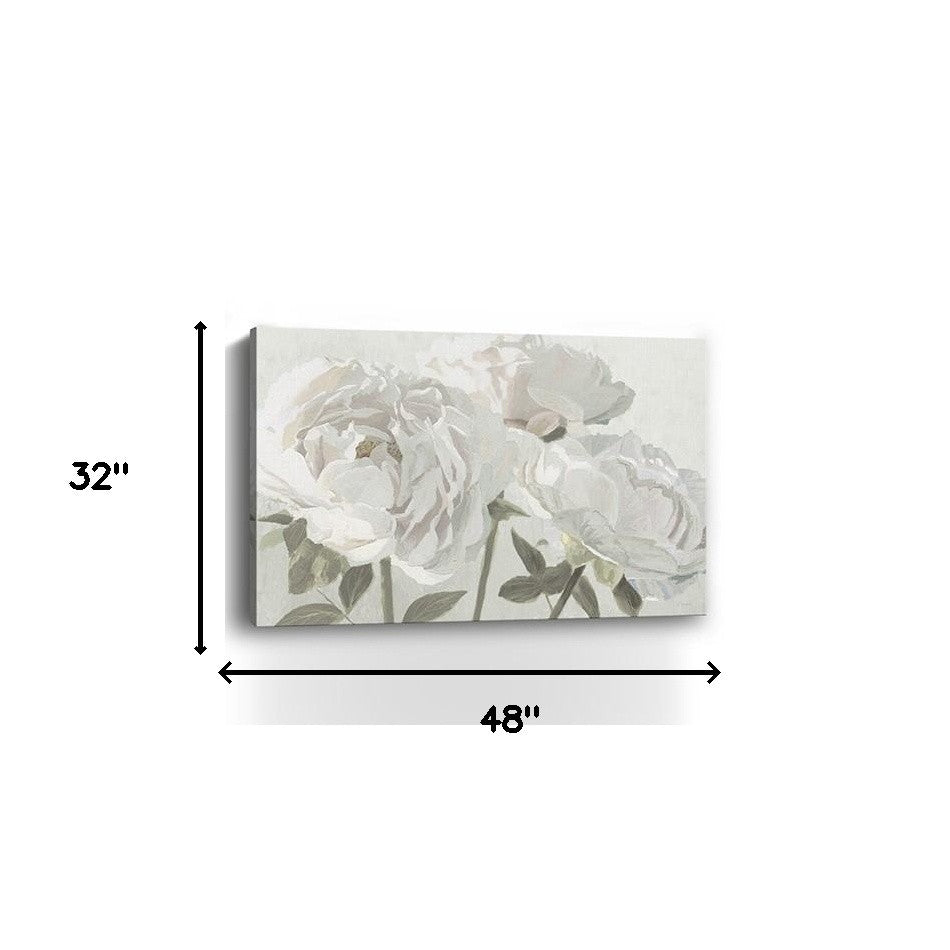 Neutral Flowers In Bloom Unframed Print Wall Art