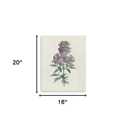Singular Purple Blossom Branch Unframed Print Wall Art HomeRoots