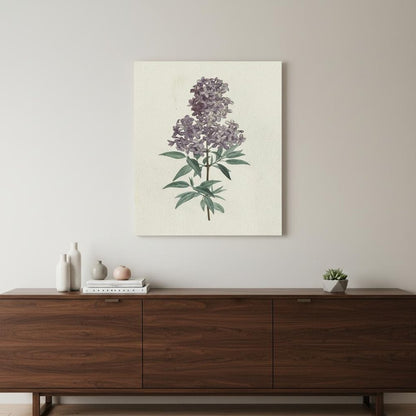 Singular Purple Blossom Branch Unframed Print Wall Art HomeRoots