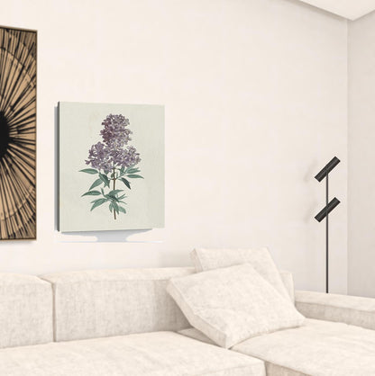 Singular Purple Blossom Branch Unframed Print Wall Art