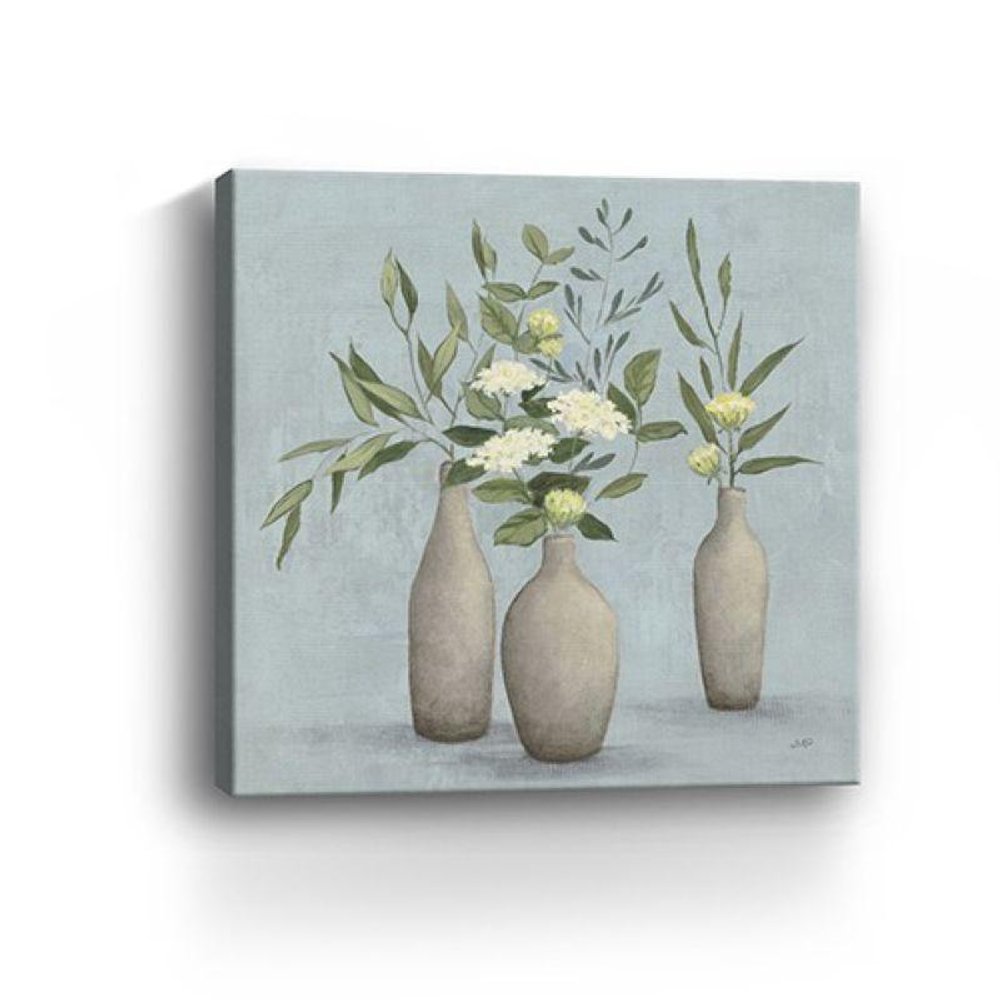 Bohemian Flowers In Ceramic Vases Unframed Print Wall Art HomeRoots
