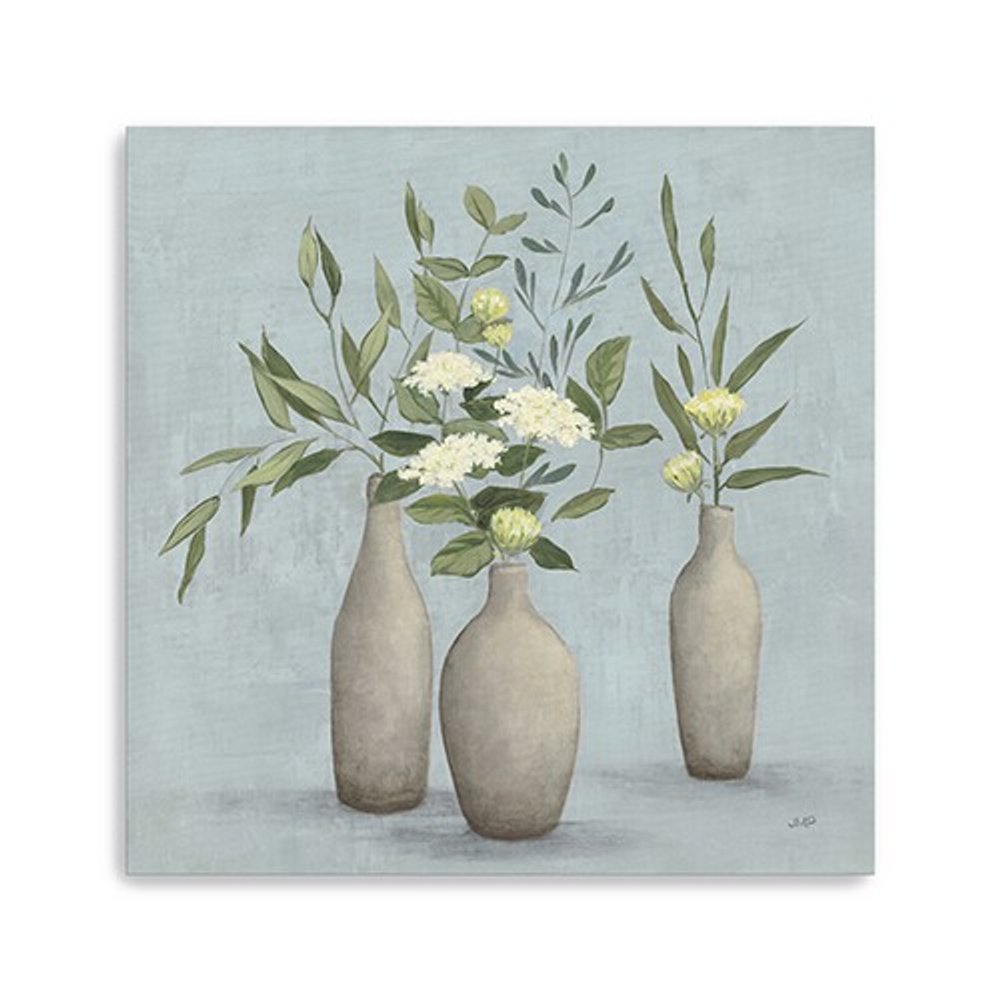 Bohemian Flowers In Ceramic Vases Unframed Print Wall Art — view 9