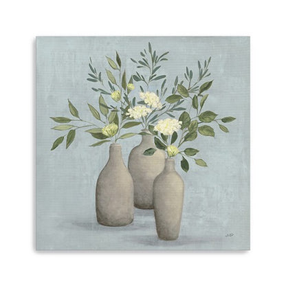 Pretty Bohemian Flowers In Ceramic Vases Unframed Print Wall Art HomeRoots