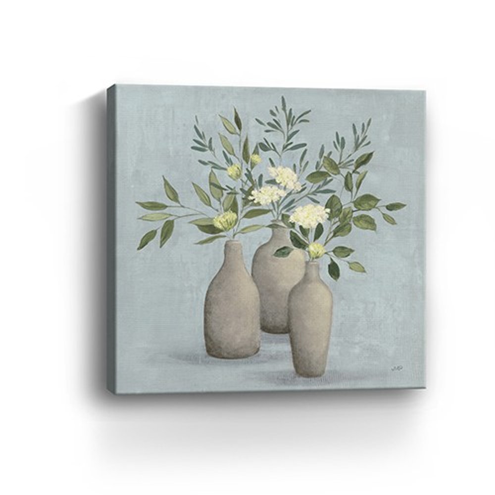 Pretty Bohemian Flowers In Ceramic Vases Unframed Print Wall Art HomeRoots
