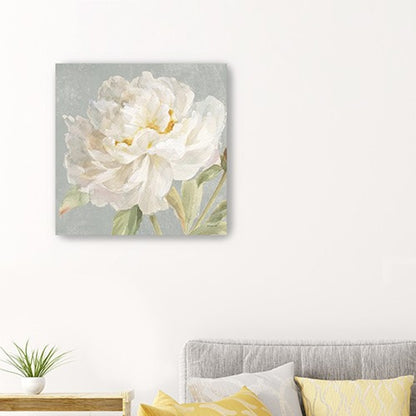 Angelic White Peony Flower Unframed Print Wall Art HomeRoots