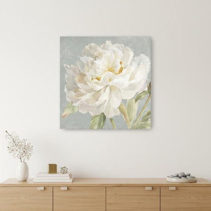 Angelic White Peony Flower Unframed Print Wall Art HomeRoots