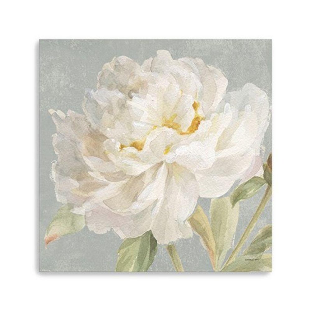 Angelic White Peony Flower Unframed Print Wall Art HomeRoots