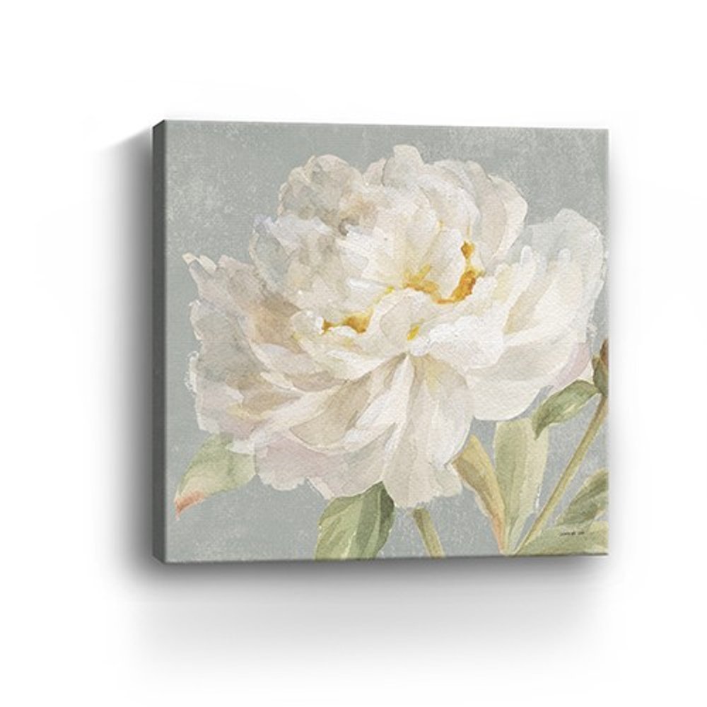 Angelic White Peony Flower Unframed Print Wall Art HomeRoots