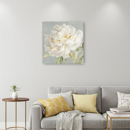 Angelic White Peony Flower Unframed Print Wall Art HomeRoots