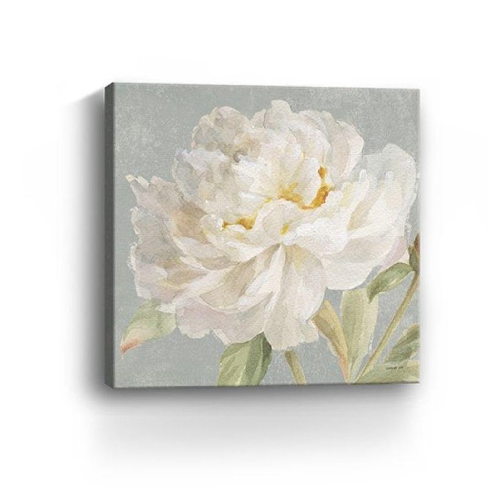 Angelic White Peony Flower Unframed Print Wall Art HomeRoots