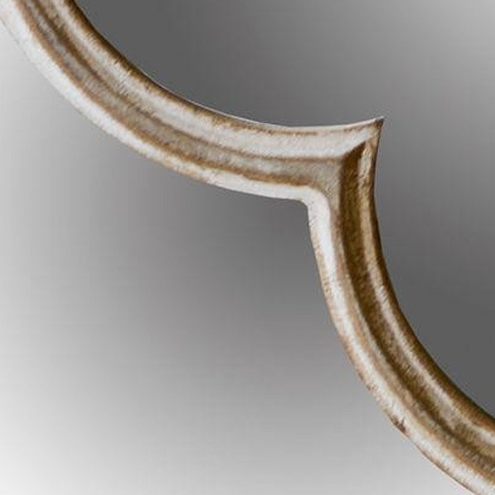 10" Natural Brown With Whitewash Square Wall Mounted Accent Mirror HomeRoots