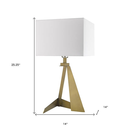 25" Brass Novelty Table Lamp With Shade HomeRoots