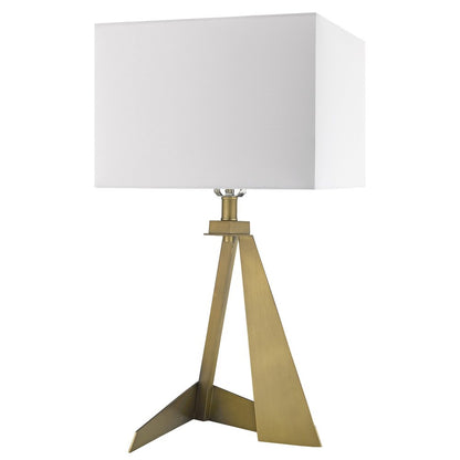 25" Brass Novelty Table Lamp With Shade HomeRoots