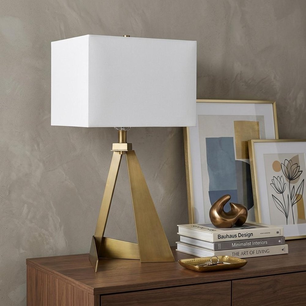 25" Brass Novelty Table Lamp With Shade HomeRoots