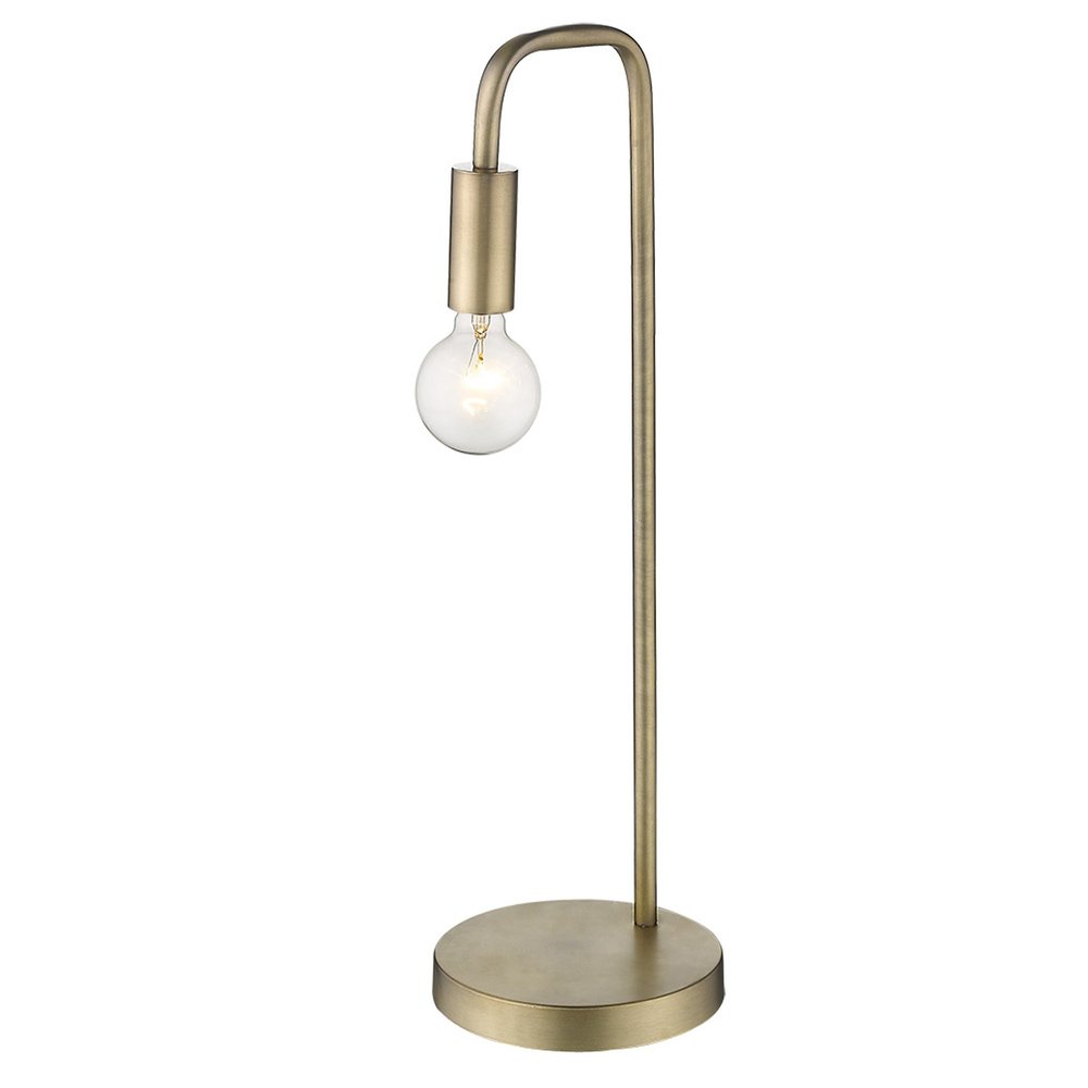 26" Brass Metal Table Lamp — view 2