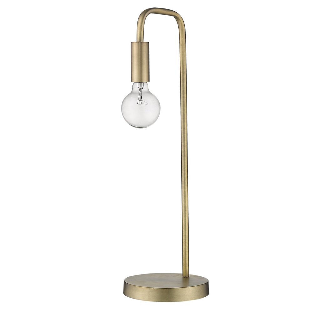 26" Brass Metal Table Lamp — view 3