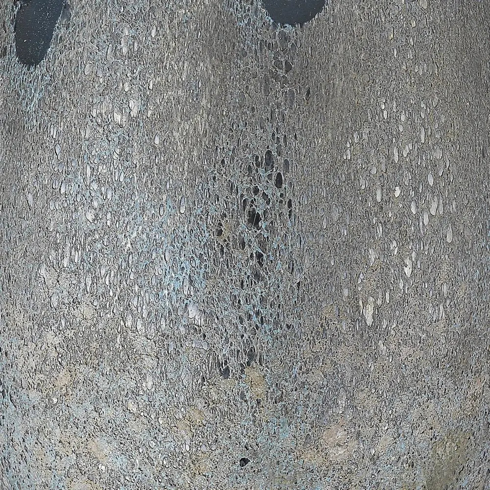 30" Teal Blue Concrete Table Lamp With Cream Empire Shade HomeRoots