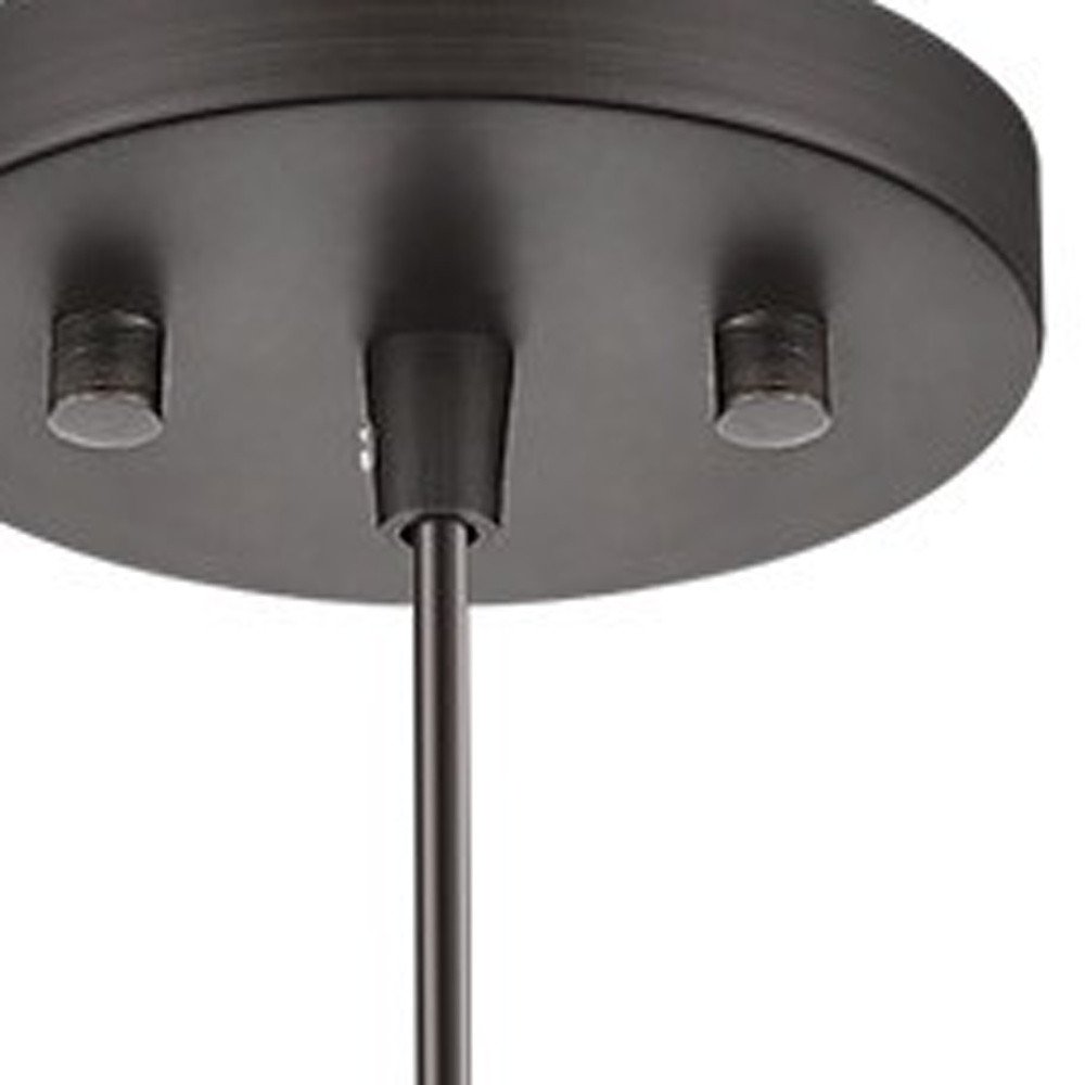 Bronze Pendant Hanging Light with Frosted Glass Shade — view 3