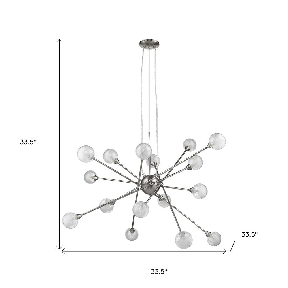 Modern Multi Light Geometric Hanging Chandelier Light — view 3