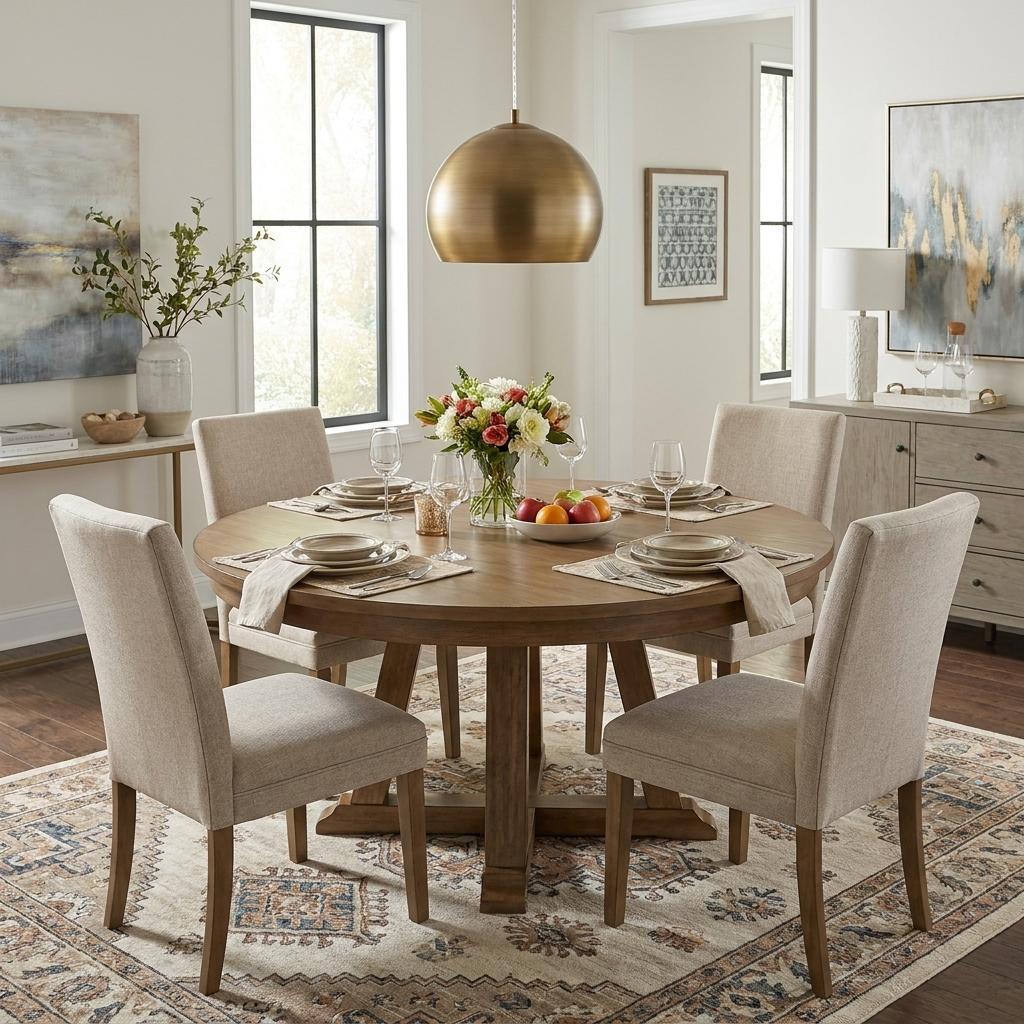 Latitude 1-Light Hand Painted Antique Gold Pendant With Gold Interior Shade HomeRoots