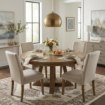 Latitude 1-Light Hand Painted Antique Gold Pendant With Gold Interior Shade HomeRoots