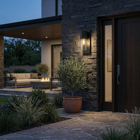 Black And Clear Transparent Dimmable Outdoor Hanging Light With Black And Clear Shades HomeRoots