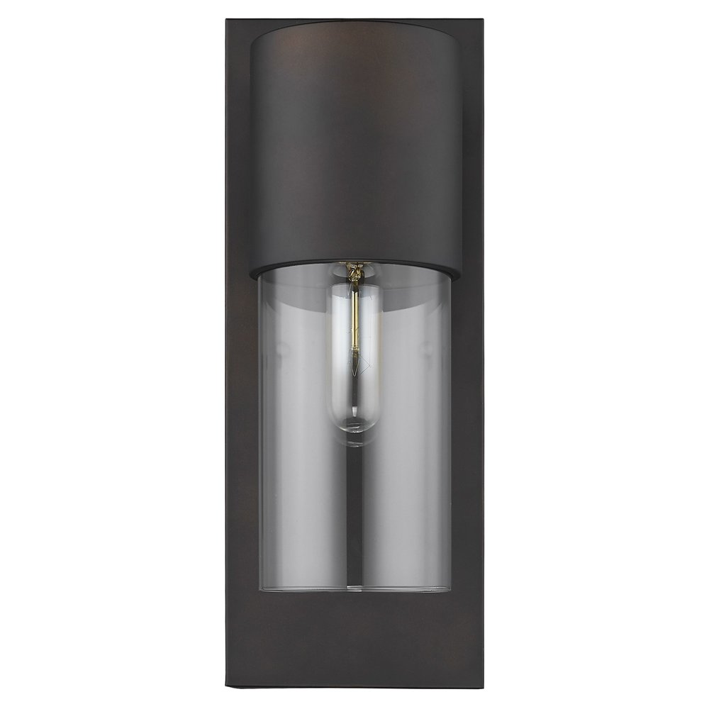16" Metal and Glass Flush Mounted Sconce HomeRoots