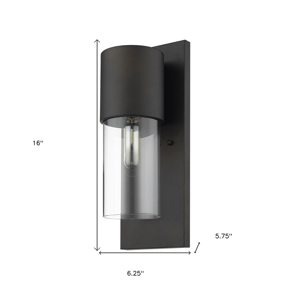 16" Metal and Glass Flush Mounted Sconce HomeRoots