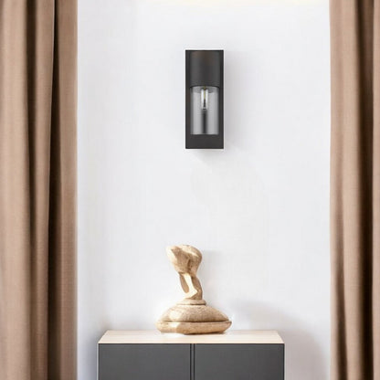 16" Metal and Glass Flush Mounted Sconce HomeRoots