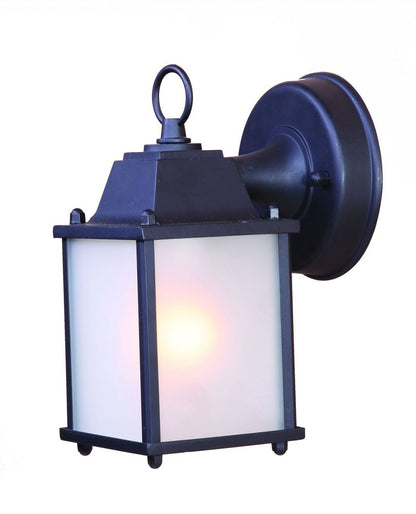 Matte Black Hanging Frosted Glass Lantern Wall Light HomeRoots