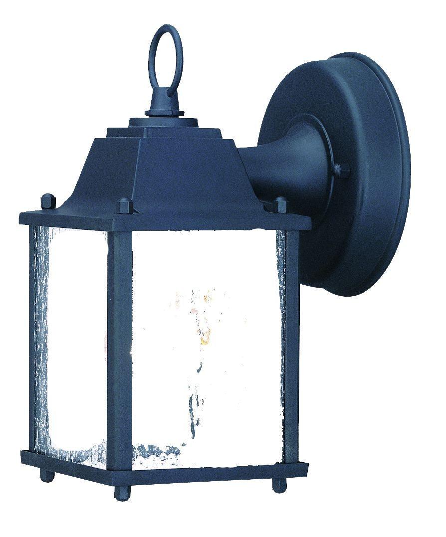 Matte Black Hanging Waterfall Glass Lantern Wall Light - FurniFindUSA