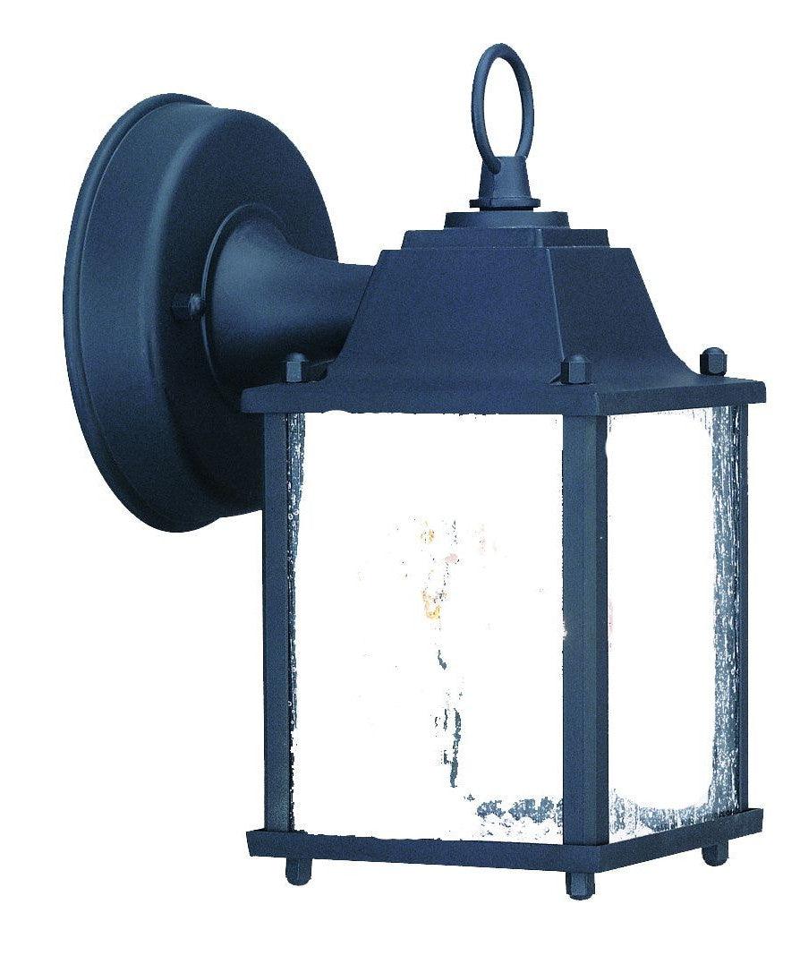 Matte Black Hanging Waterfall Glass Lantern Wall Light - FurniFindUSA