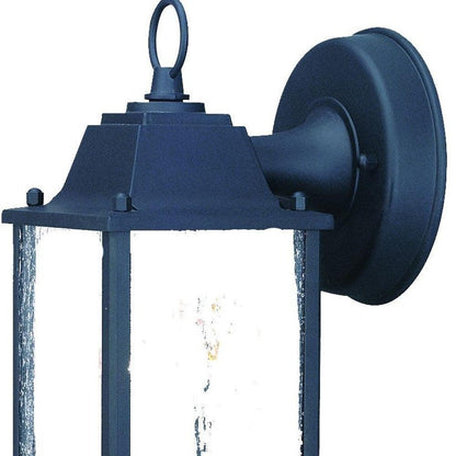 Matte Black Hanging Waterfall Glass Lantern Wall Light - FurniFindUSA