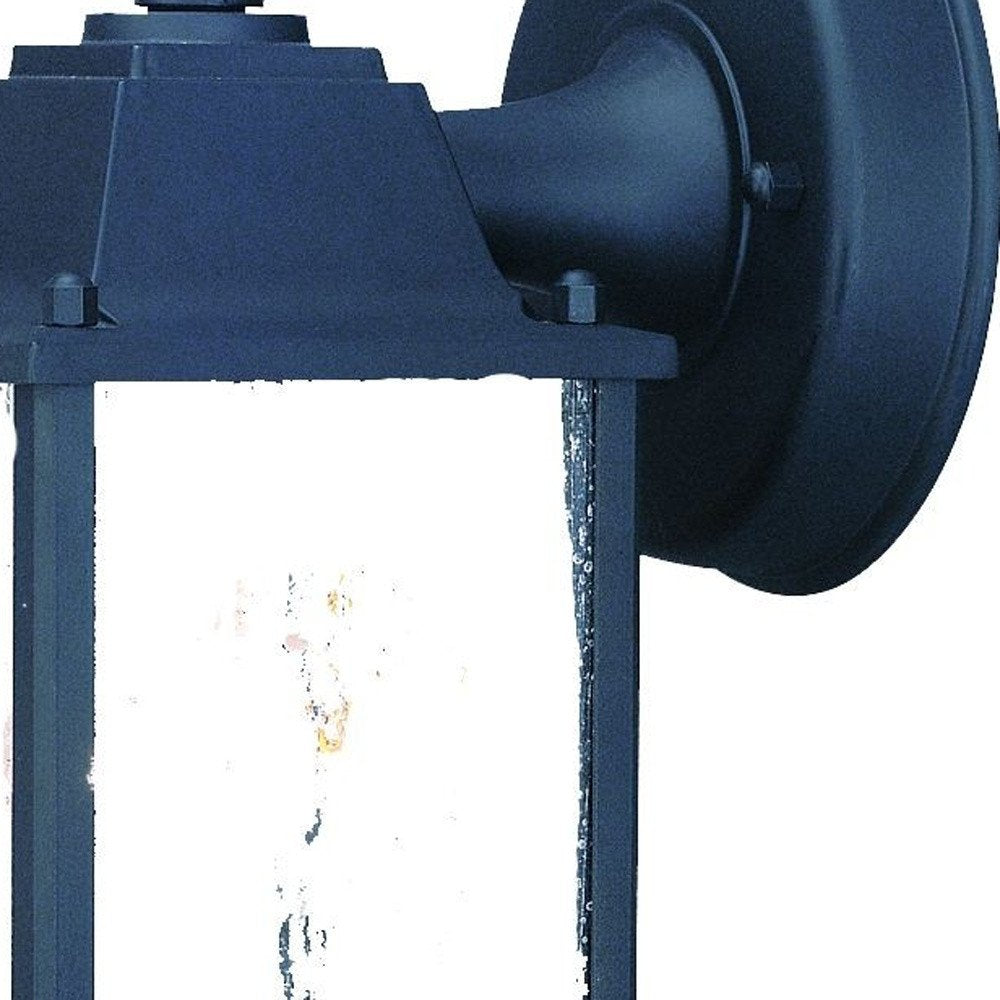 Matte Black Hanging Waterfall Glass Lantern Wall Light HomeRoots
