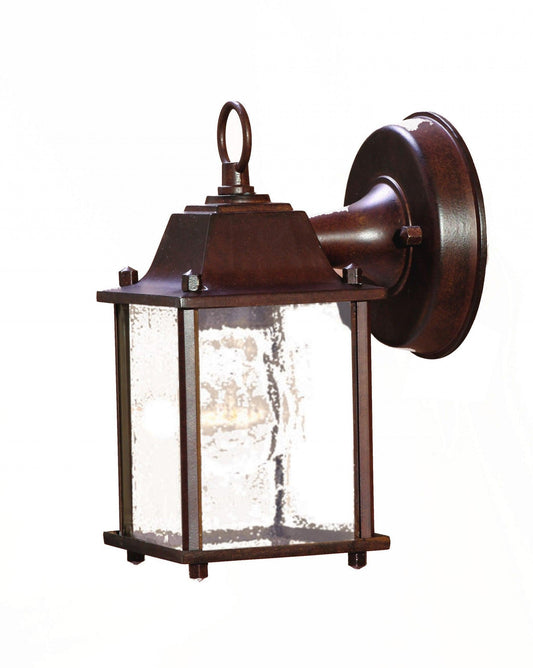 Dark Brown Hanging Waterfall Glass Lantern Wall Light - FurniFindUSA