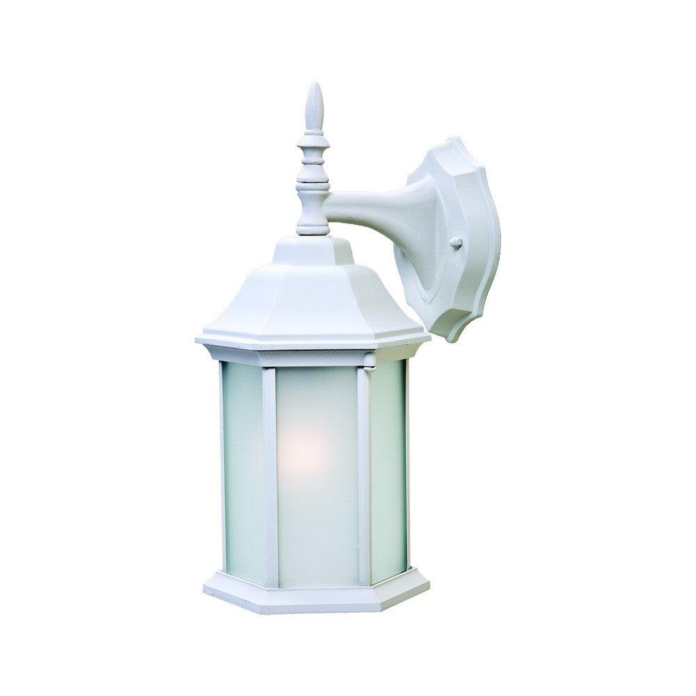 XL White Frosted Glass Swing Arm Wall Light - FurniFindUSA
