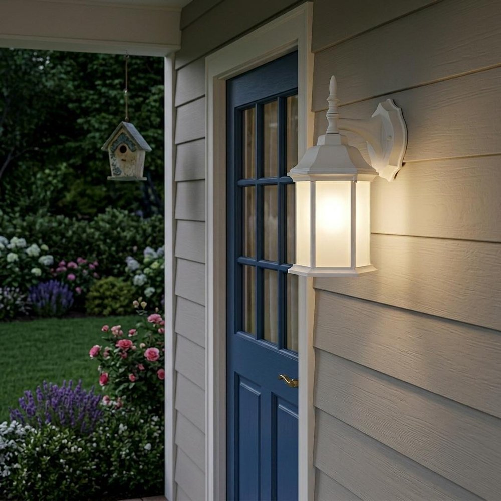 XL White Frosted Glass Swing Arm Wall Light HomeRoots