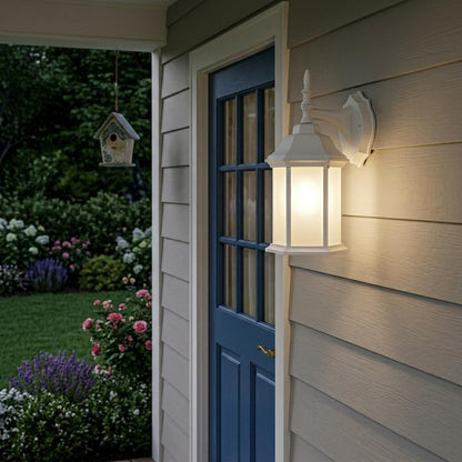 XL White Frosted Glass Swing Arm Wall Light HomeRoots