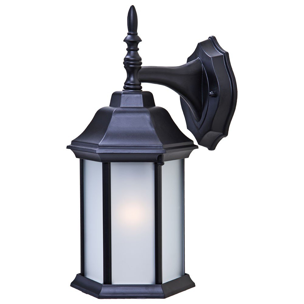 Matte Black Frosted Glass Swing Arm Wall Light HomeRoots