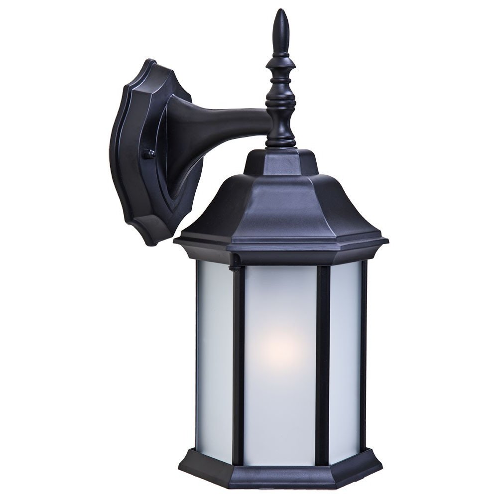 Matte Black Frosted Glass Swing Arm Wall Light HomeRoots