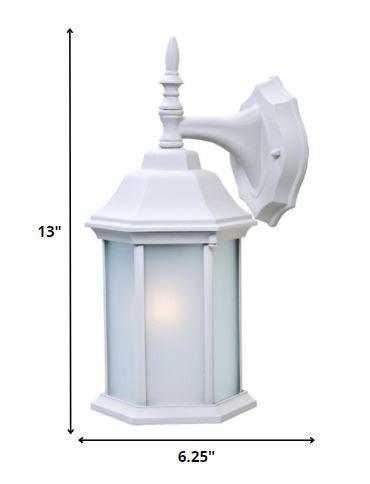 White Frosted Glass Swing Arm Wall Light - FurniFindUSA