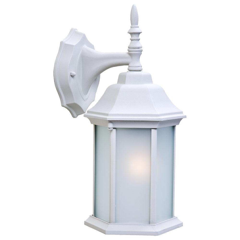 White Frosted Glass Swing Arm Wall Light - FurniFindUSA