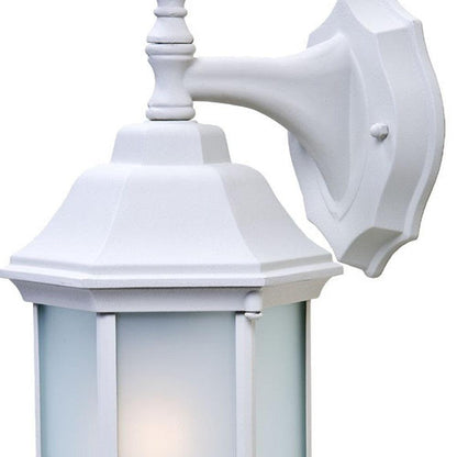 White Frosted Glass Swing Arm Wall Light - FurniFindUSA