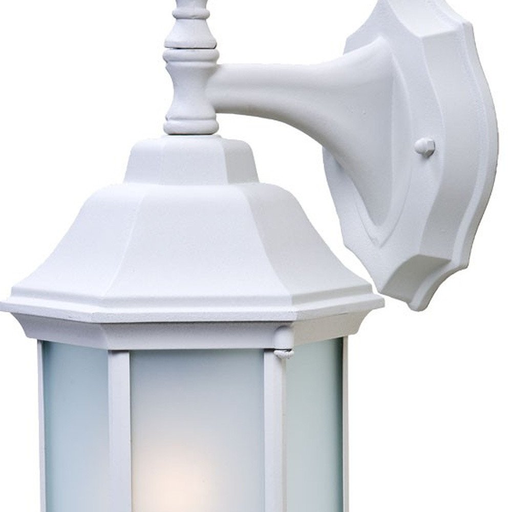 White Frosted Glass Swing Arm Wall Light HomeRoots