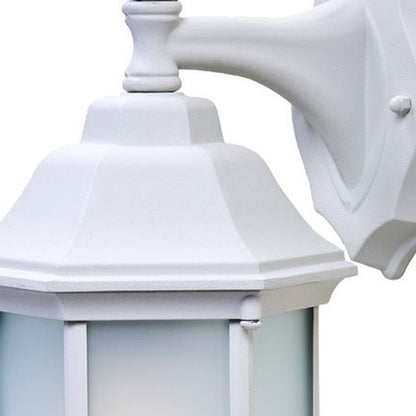White Frosted Glass Swing Arm Wall Light HomeRoots